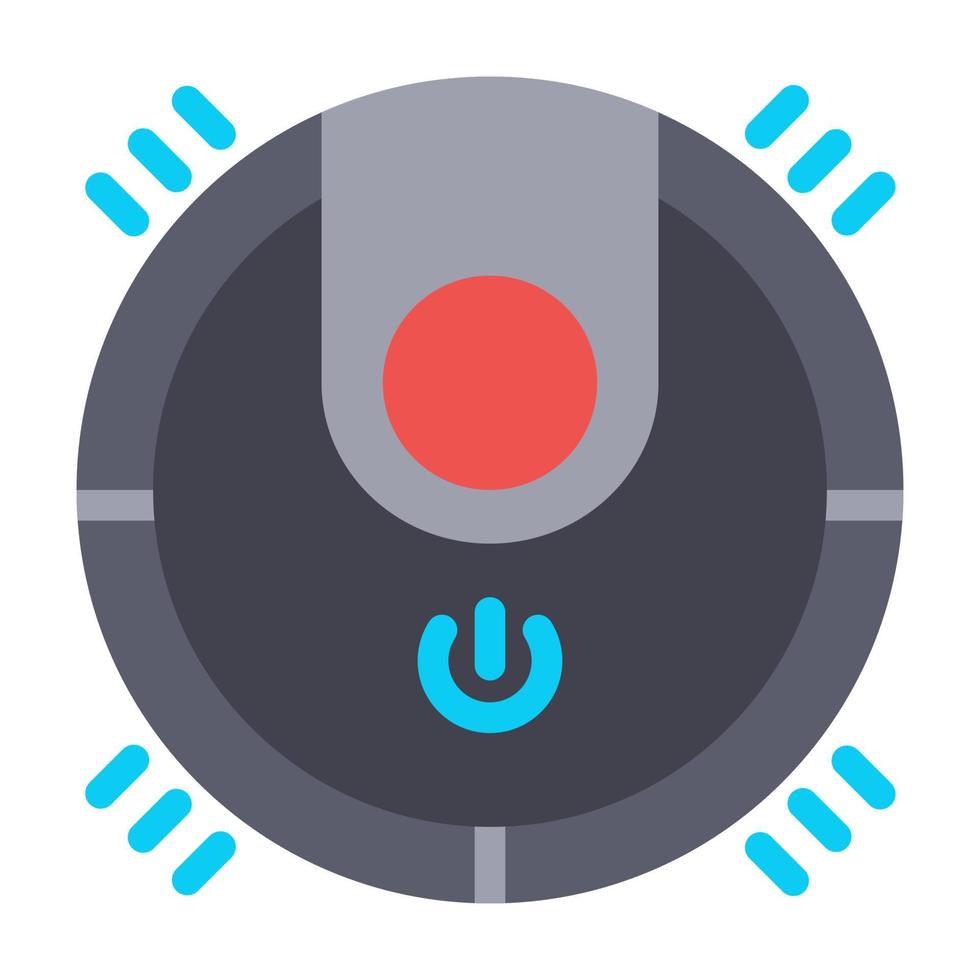smart robotic vacuum cleaner home vector