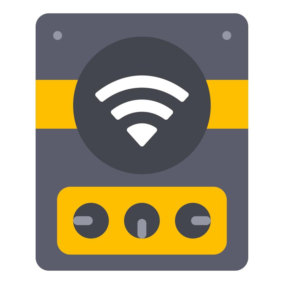 smart speaker using wireless connection internet icon free vector