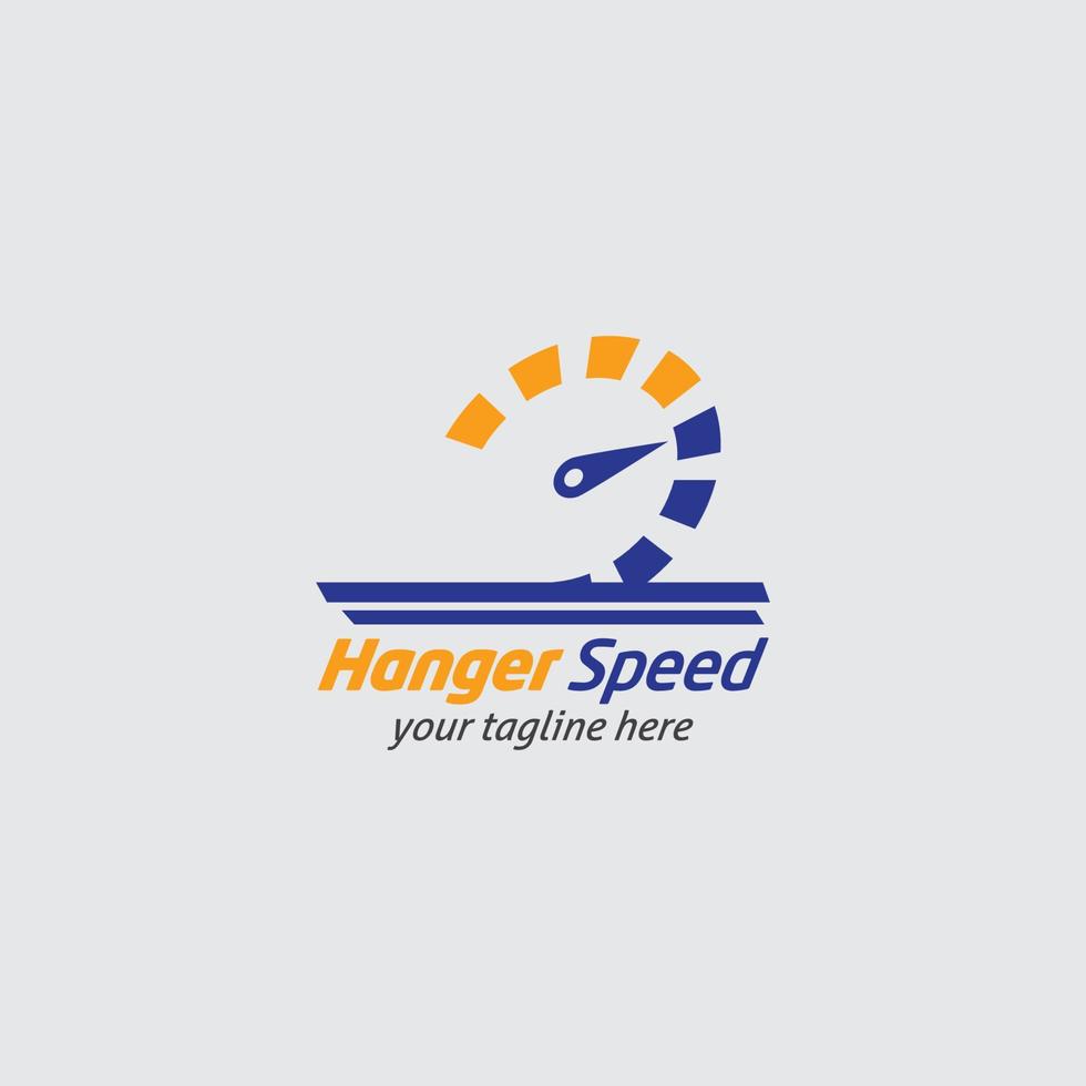 ilustración de diseño de vector de logotipo de velocidad
