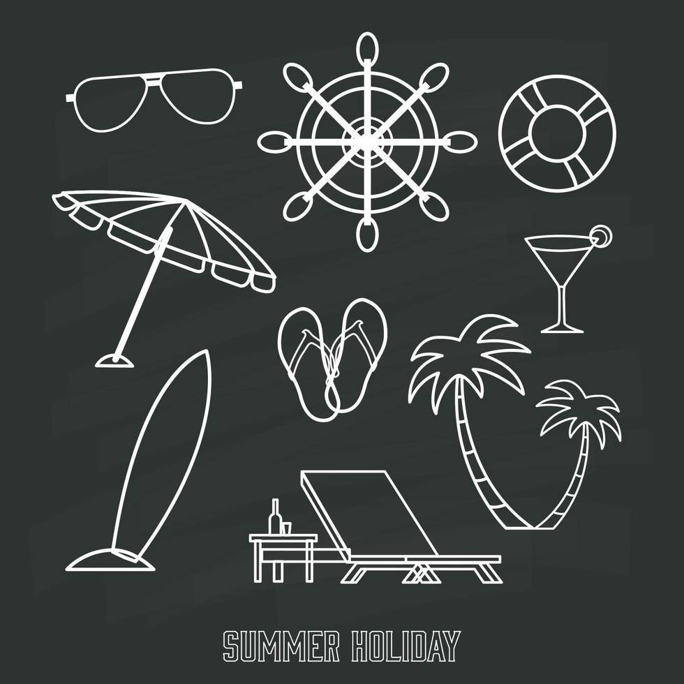 Summer holiday icon  vector design illustration