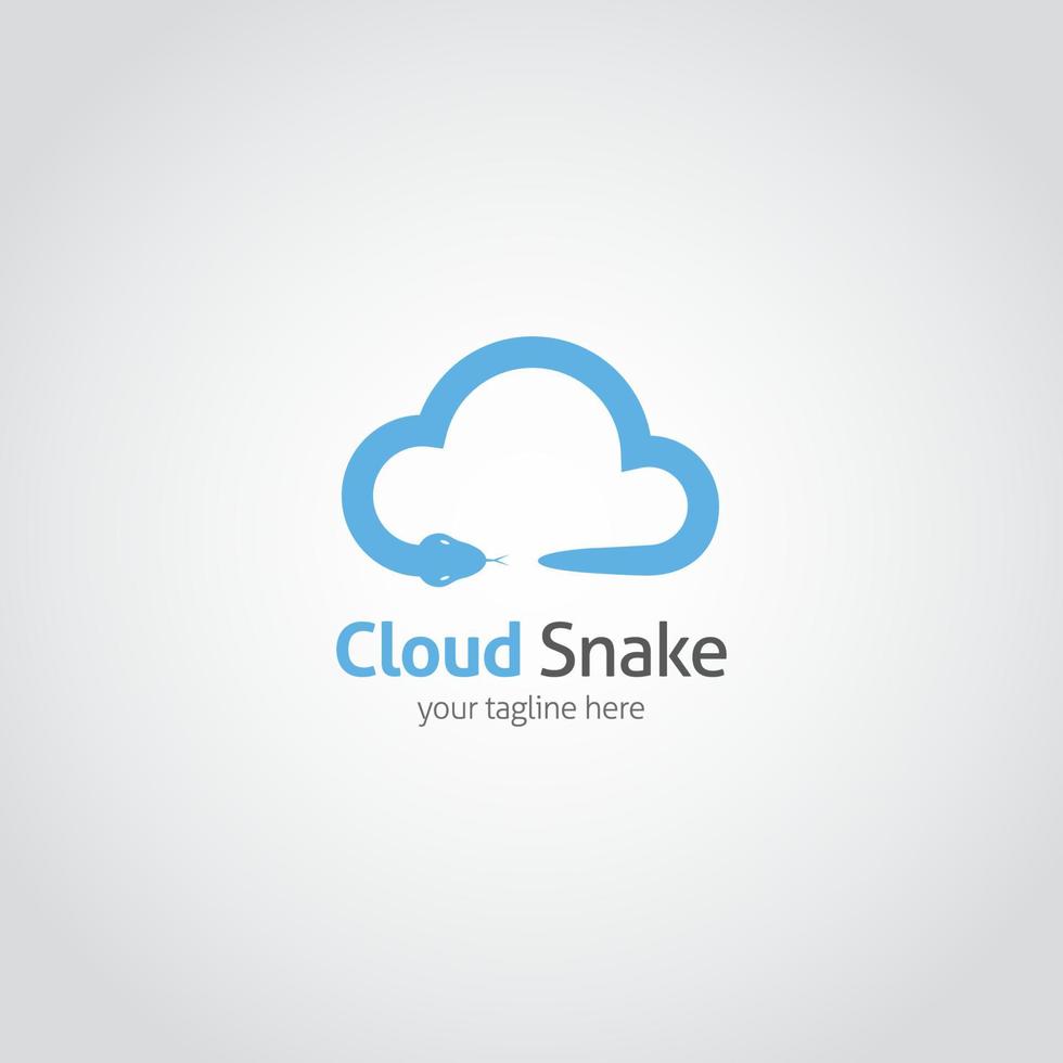 Snake logo vector design illustration