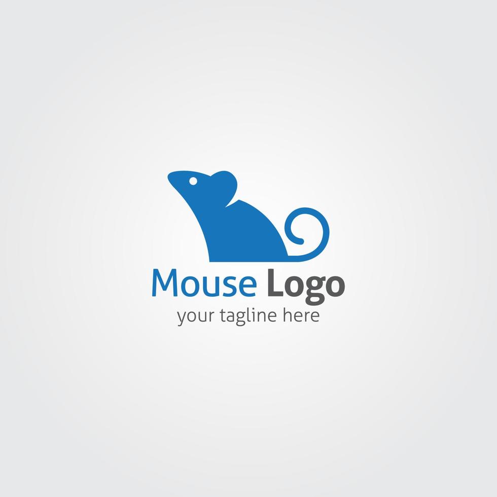 Mouse logo vector design illustration