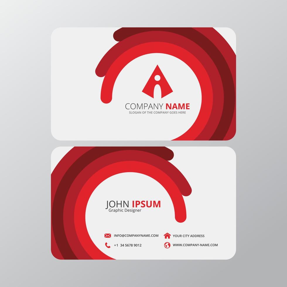 Modern Creative and Clean Business Card Design Print Templates. Flat Style Vector Illustration