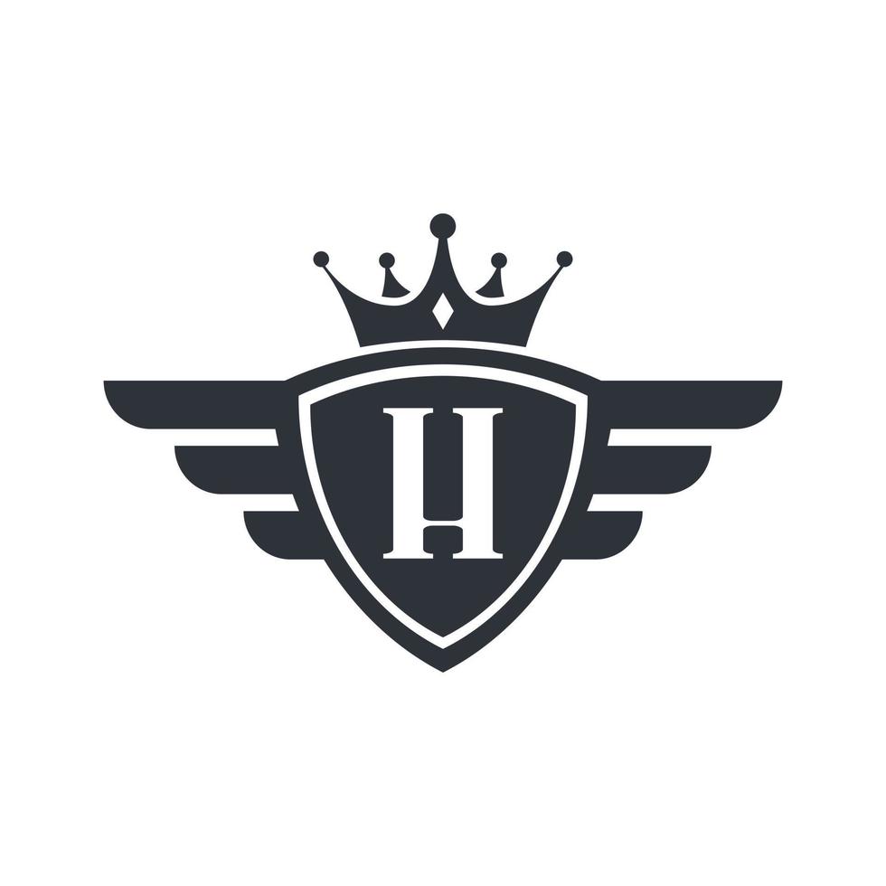 Letter H Royal Sport Victory Emblem Logo Design Inspiration vector
