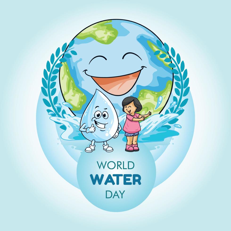World Water Day Concept vector