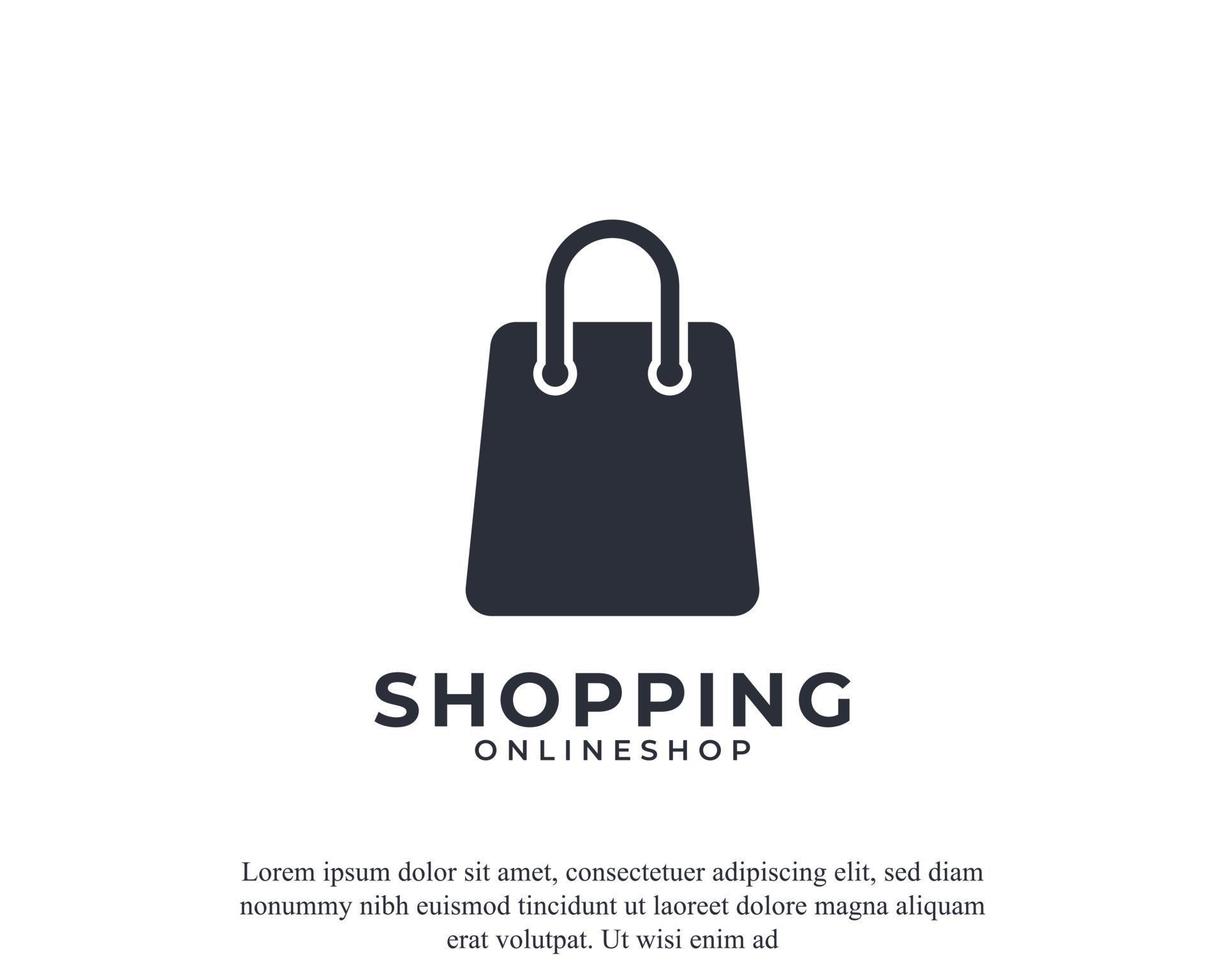 Shop Bag Vector Logo Design Template Element