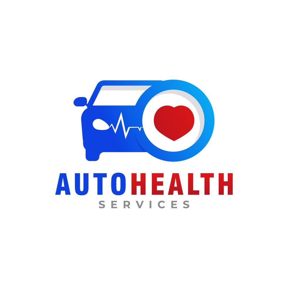 símbolo del logotipo de reparación de la salud del coche. utilizable para logotipos comerciales y automotrices vector
