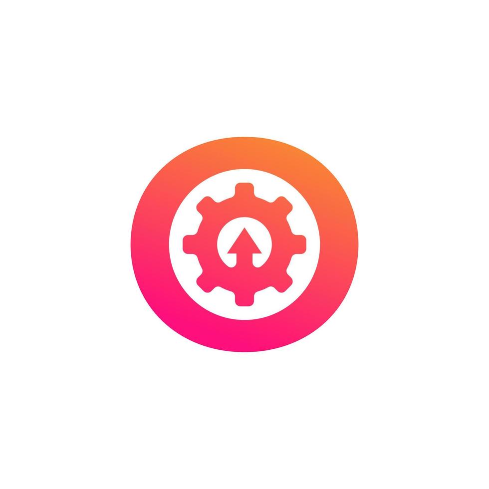 Initial Letter O with Gear Cog Wheel Automotive Logo Inspiration vector