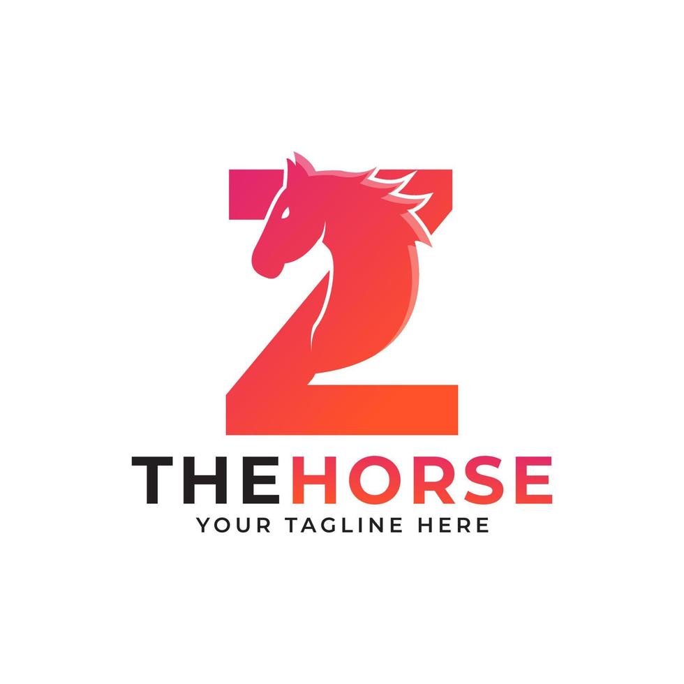 letra inicial creativa z con concepto de vector de logotipo de cabeza de caballo o semental