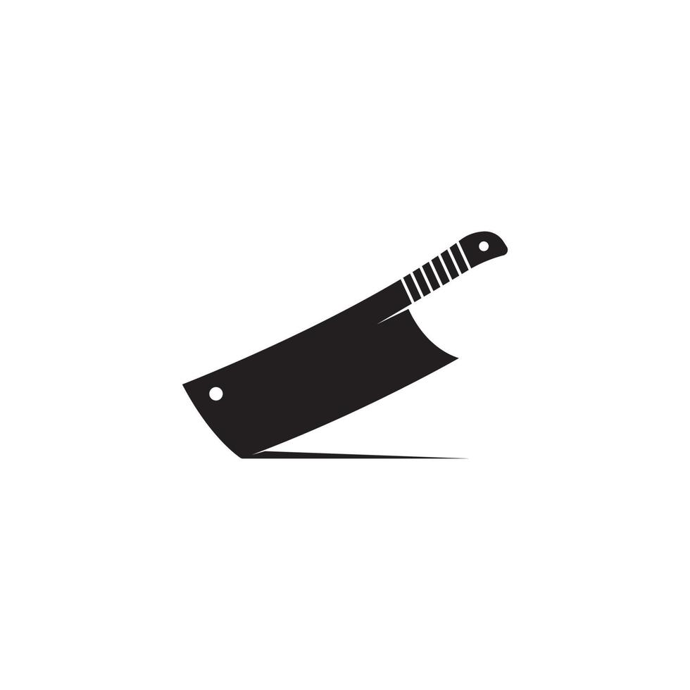 plantilla de diseño de ilustración de vector de icono de cuchillo