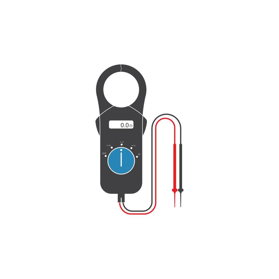 Digital multimeter logo vector template