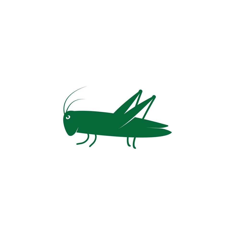 icono de vector de plantilla de logotipo de saltamontes