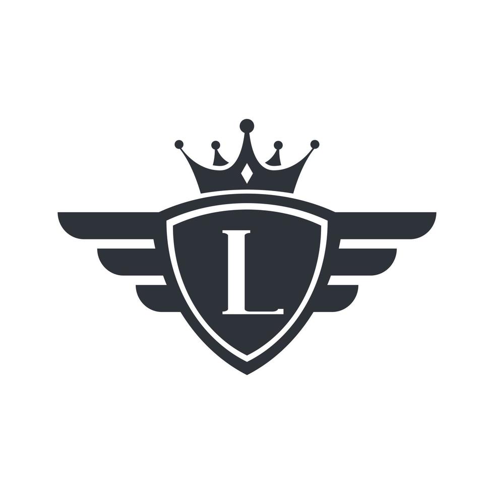 Letter L Royal Sport Victory Emblem Logo Design Inspiration vector