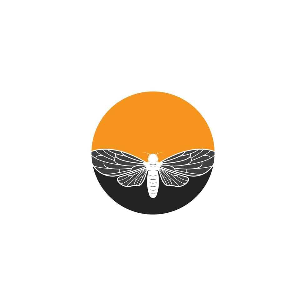 Cicada logo vector icon template