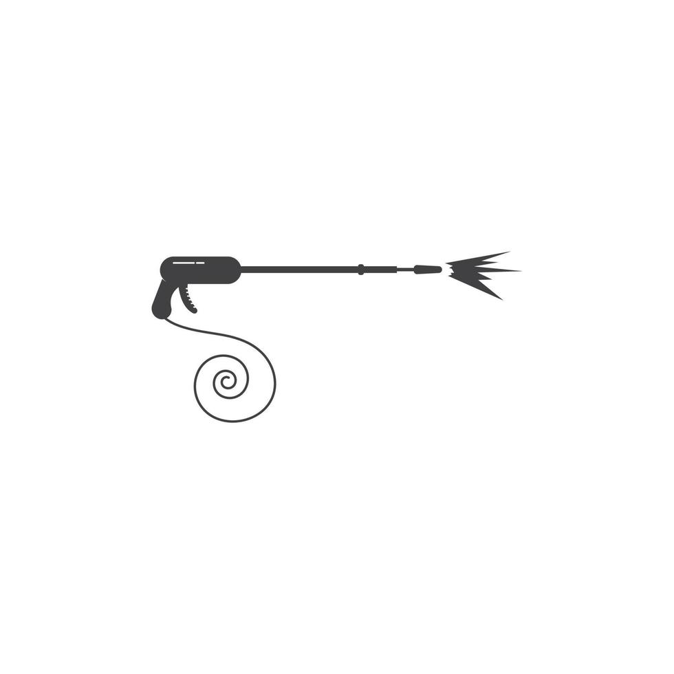 Pressure washing logo template. vector