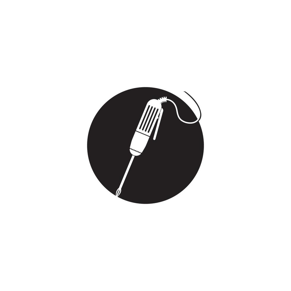 Electric screwdriver vector flat icon.