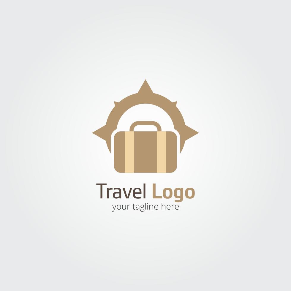 ilustración de diseño de vector de logotipo de viaje