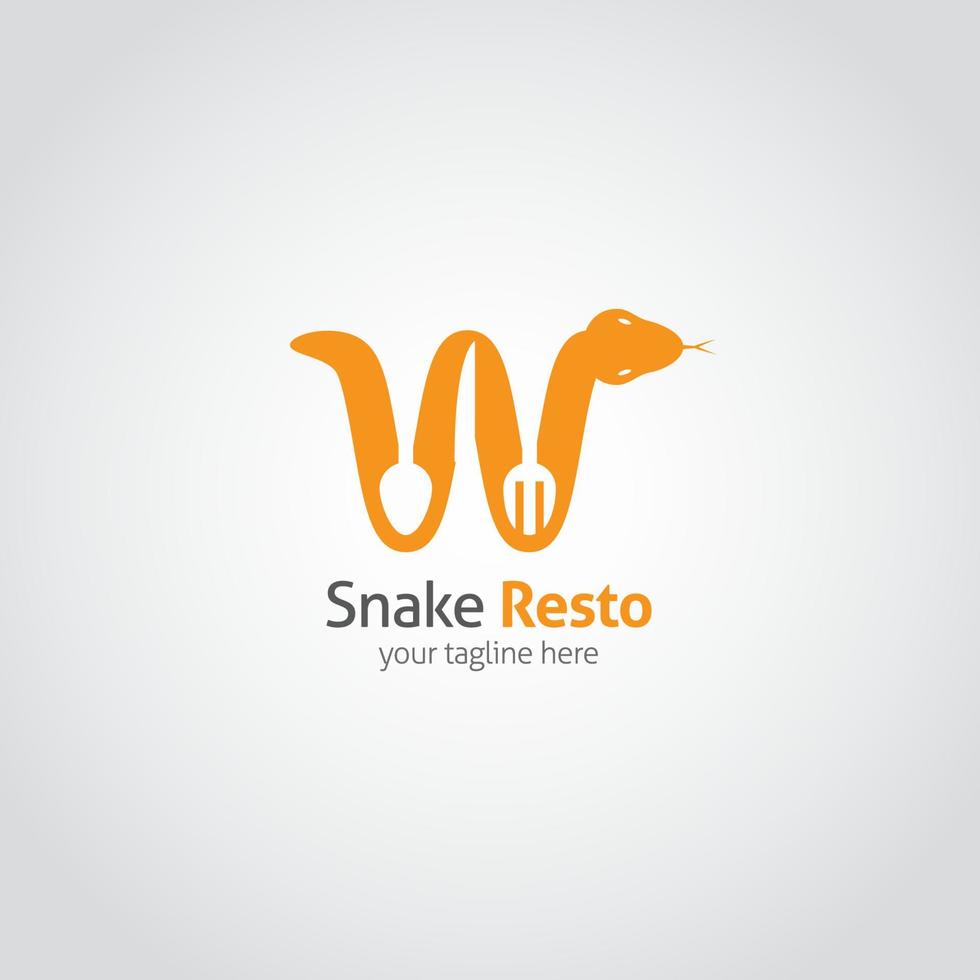 Snake logo vector design illustration