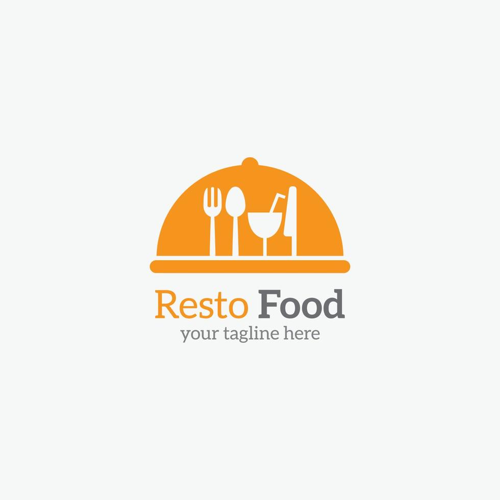 ilustración de diseño de vector de logotipo de resto