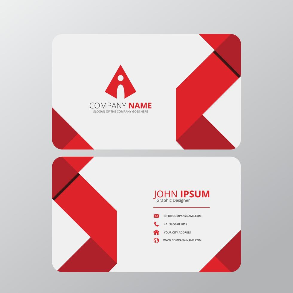 Modern Creative and Clean Business Card Design Print Templates. Flat Style Vector Illustration