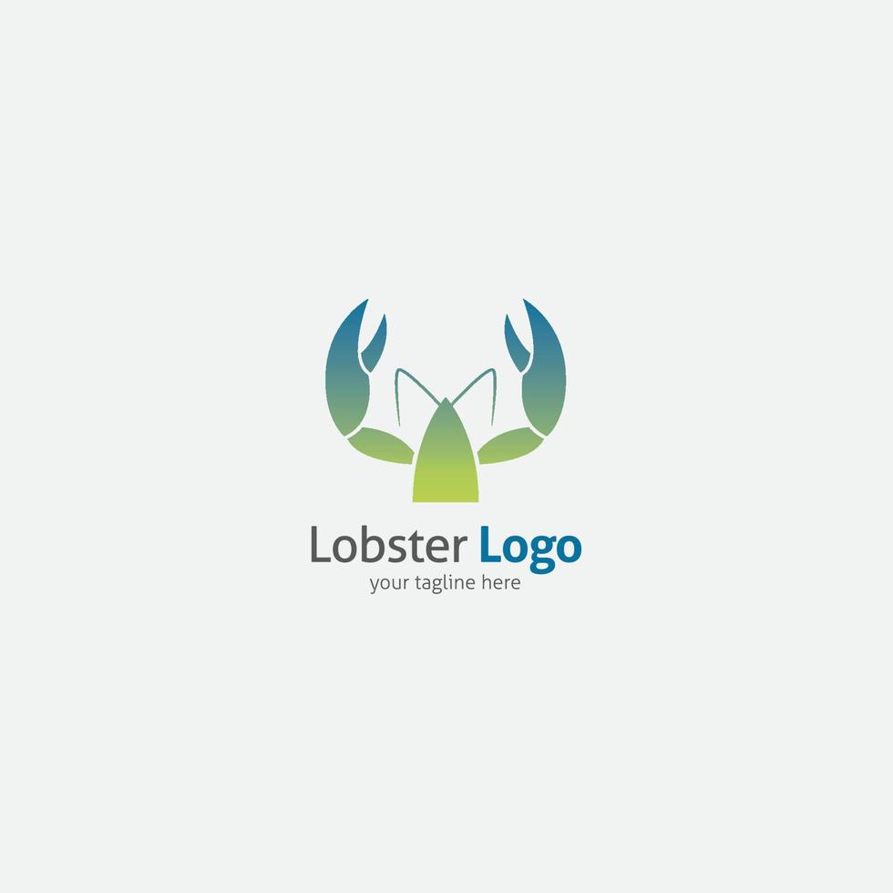 Lobster logo vector design illustration