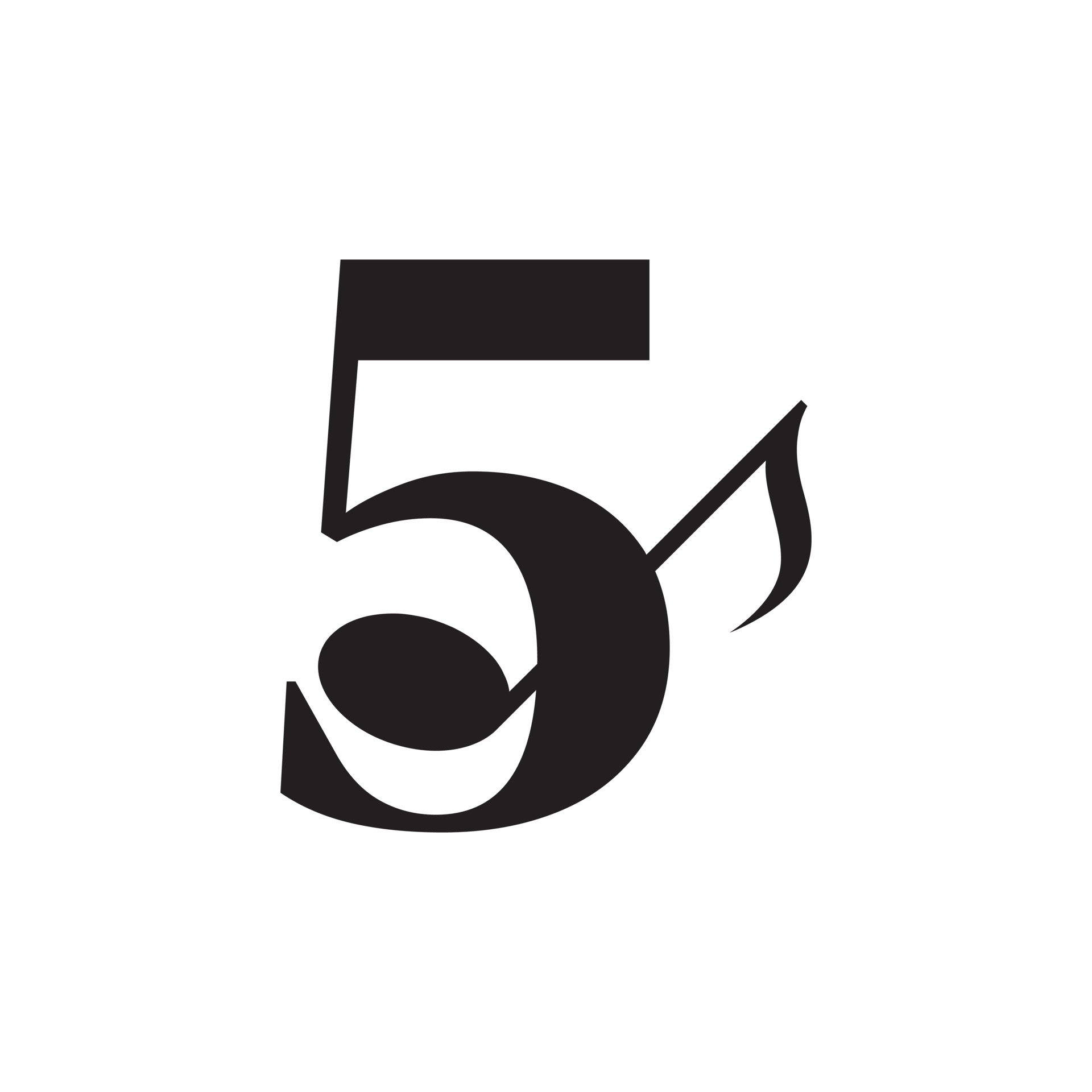 number 5 logo