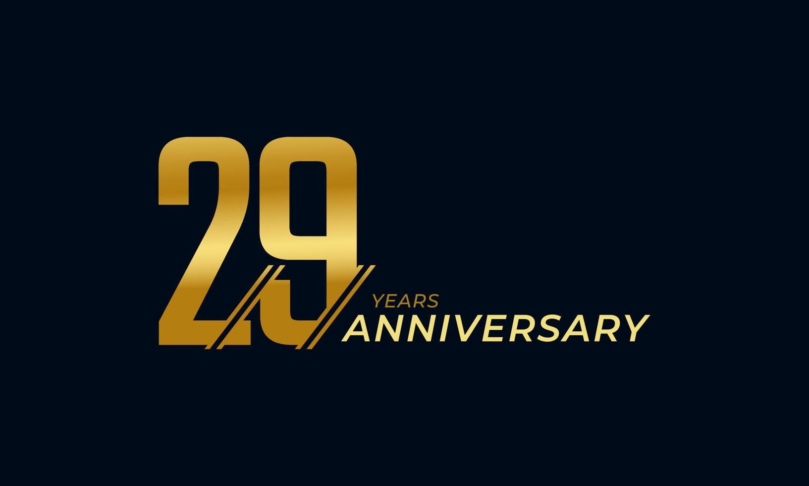 29 Year Anniversary Celebration Vector. Happy Anniversary Greeting Celebrates Template Design Illustration vector