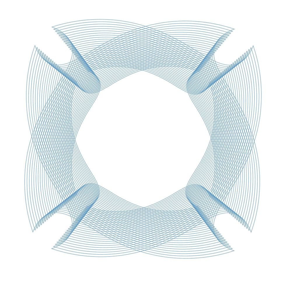 Vector Guilloche elements for certificate or diploma and currency design