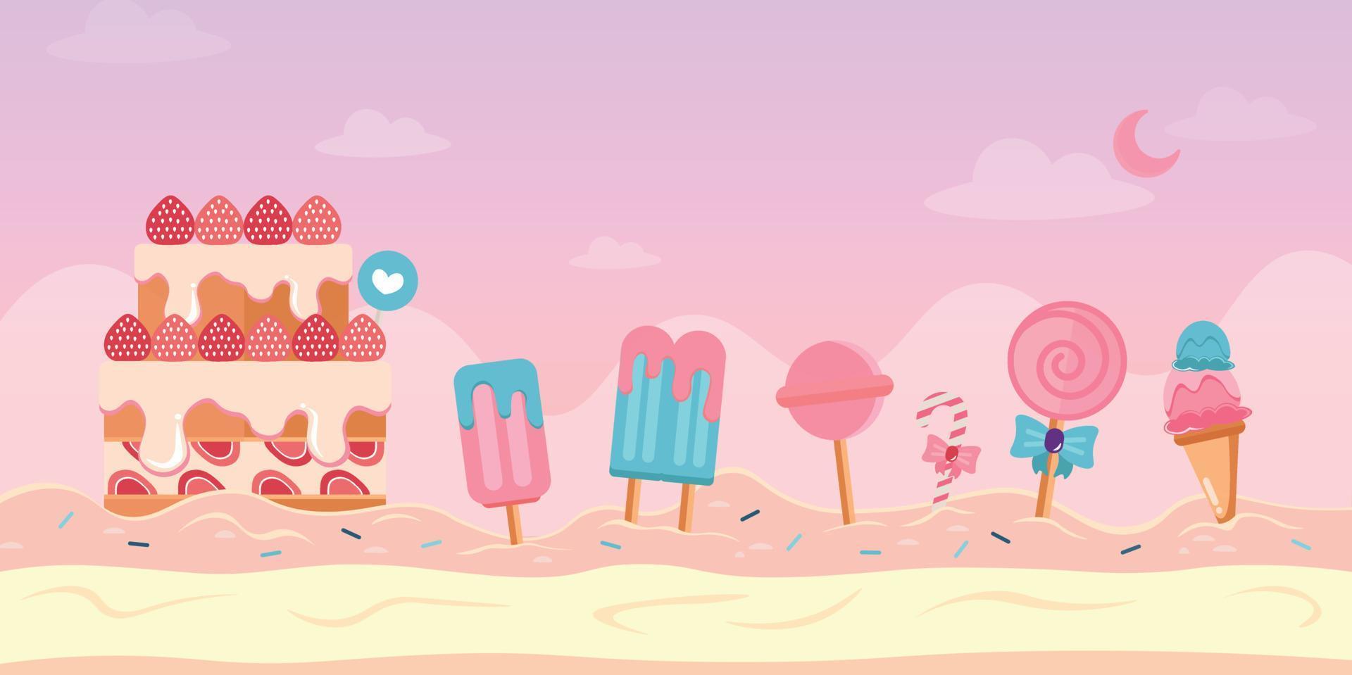 Sweet Deluxe Background B vector