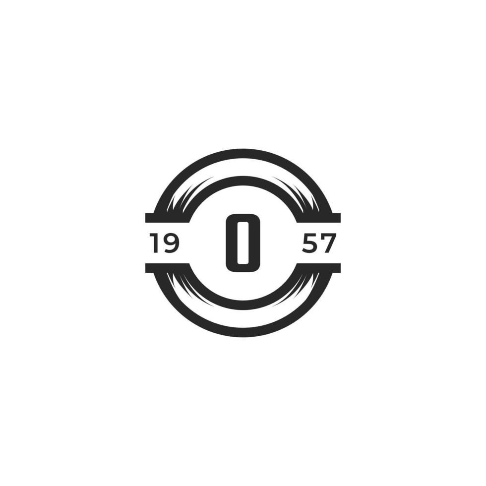 Vintage Insignia Letter O Logo Design Template Element. Suitable for Identity, Label, Badge, Cafe, Hotel Icon Vector