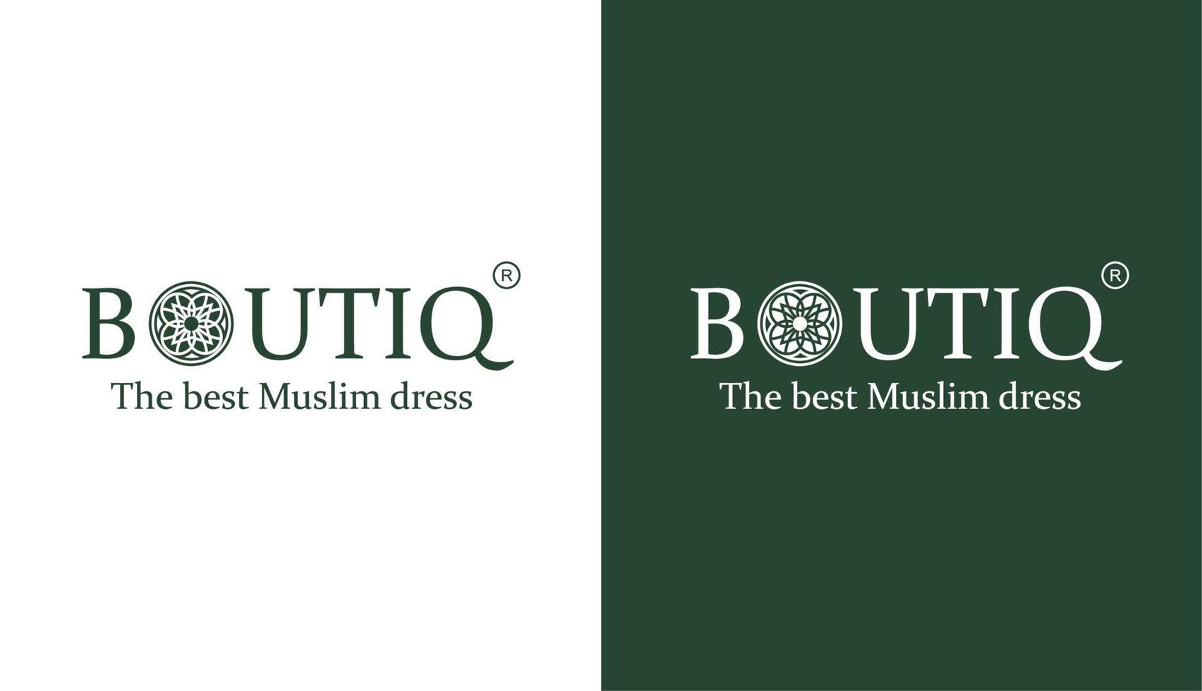 luxury boutiq logo with mandala elements, design inspiration vector template for fashion and clothing brand