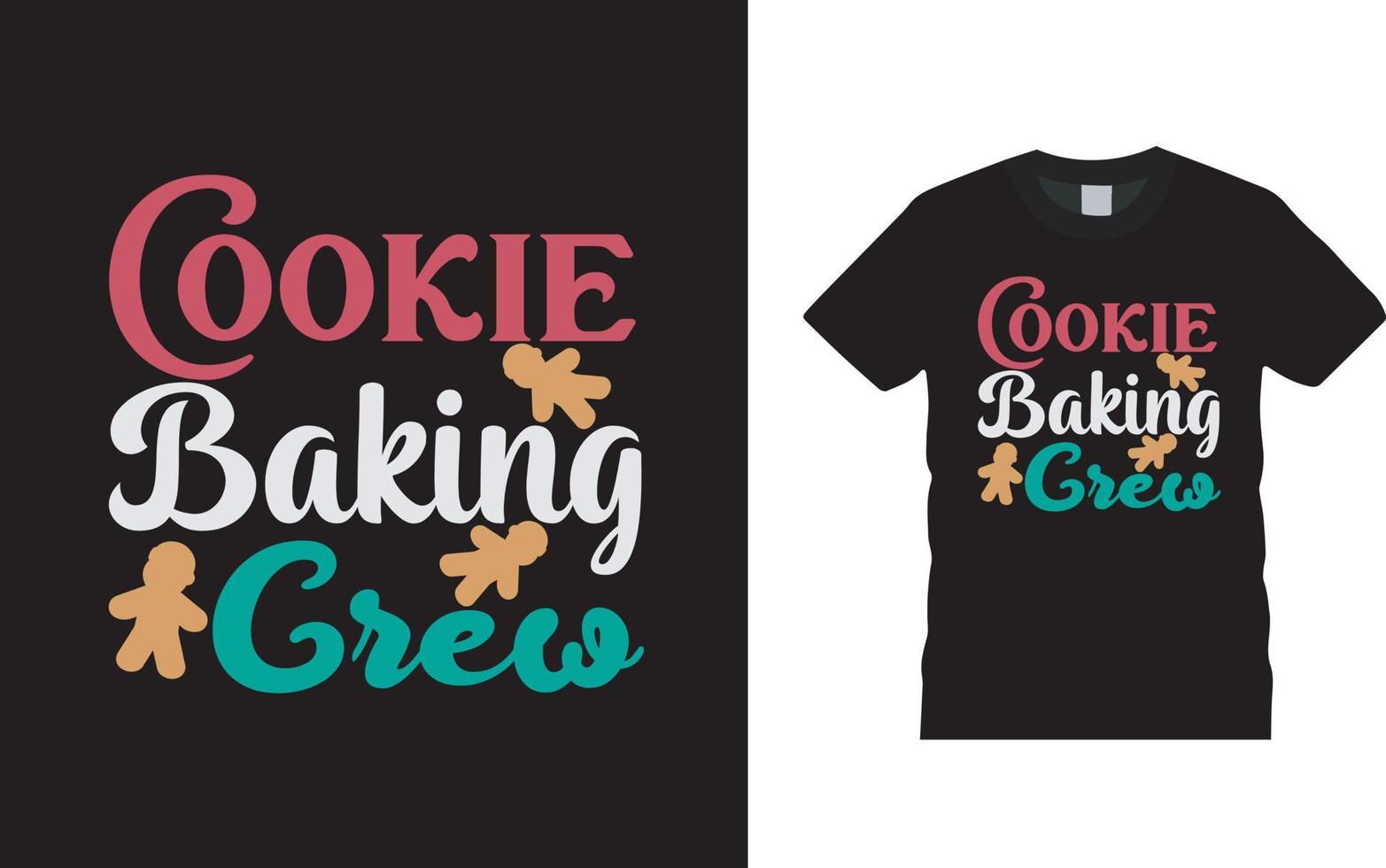 Cooking Baking Crew Christmas T shirt Design, apparel, vector illustration, graphic template, print on demand, textile fabrics, retro style, typography, vintage, christmas tee