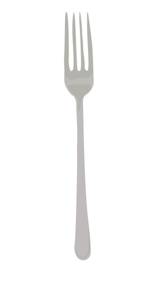 The good fork vector stock illustration. Cutlery. Tableware. Isolated on a white background.