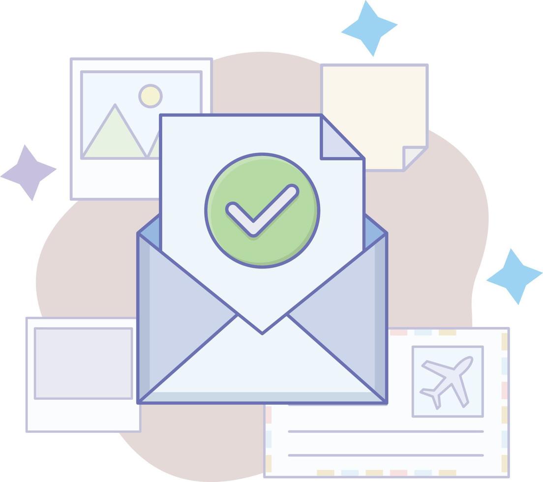 approved message Isolated Vector icon which can easily modify or edit