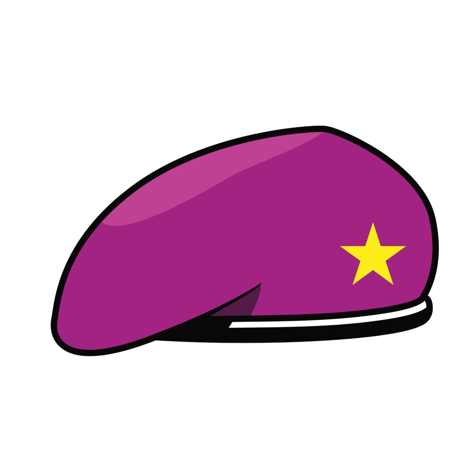 diseño de vector de sombrero militar