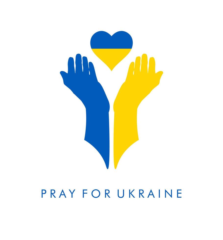 Ukraine - Russia conflict and war. russian aggression against Ukraine. Stop war. Pray for ukraine. we stand with ukraine vector