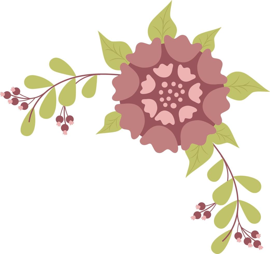 hermoso arreglo floral. ilustración vectorial vector
