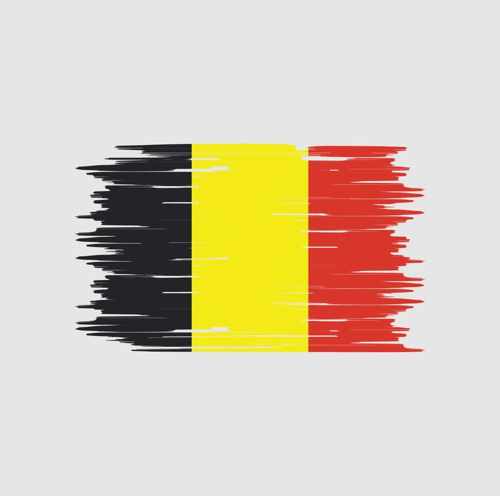 cepillo de bandera de bélgica. bandera nacional vector