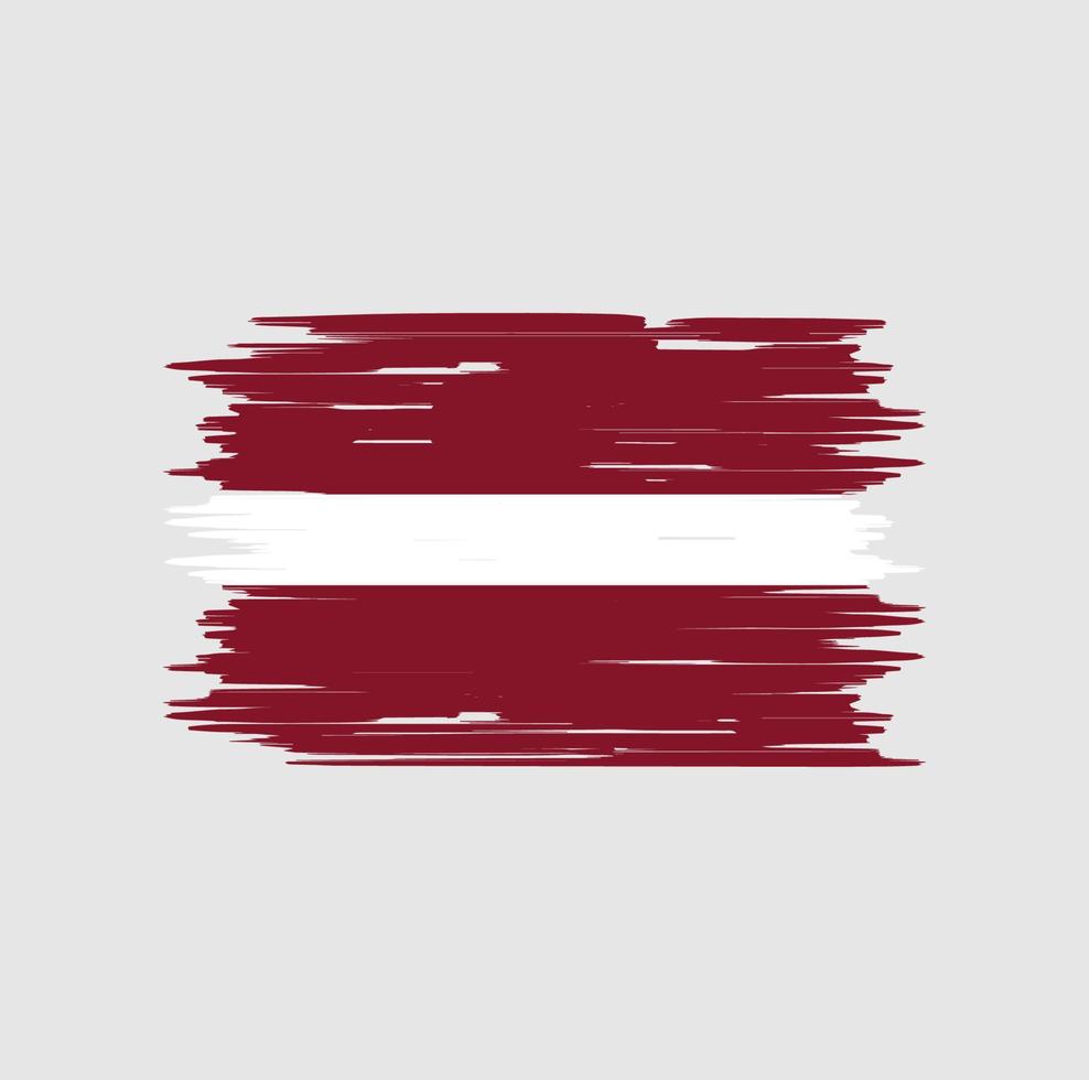Latvia Flag Brush. National Flag vector
