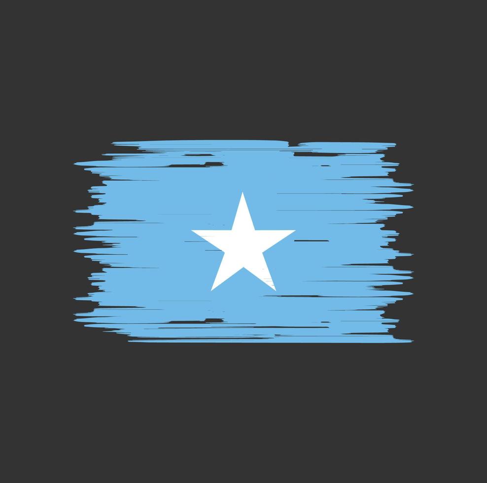 Somalia Flag Brush. National Flag vector