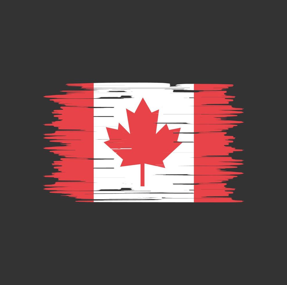 Canada Flag Brush. National Flag vector