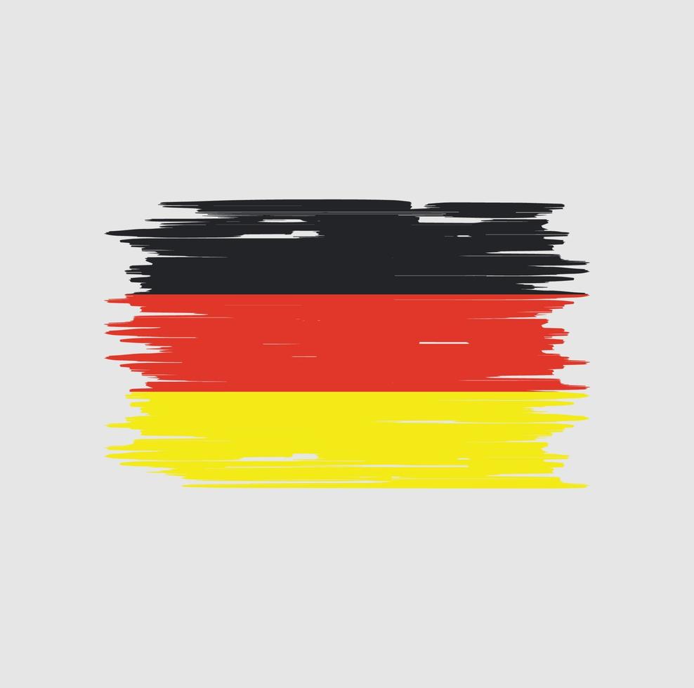 cepillo de bandera de alemania. bandera nacional vector