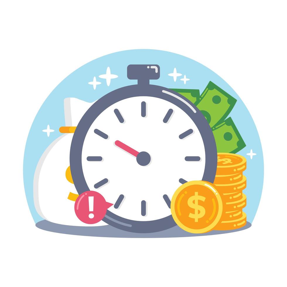 Time is Money Concept vector