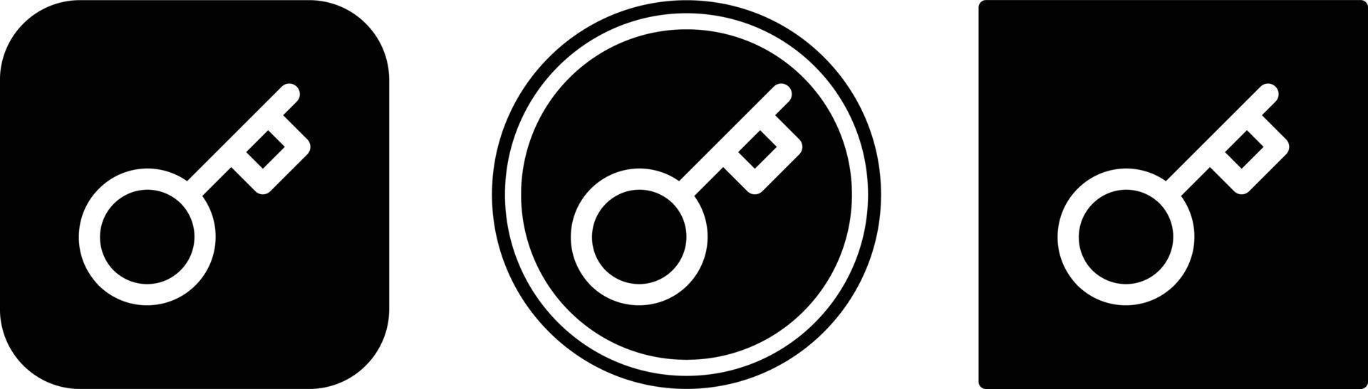 key icon . web icon set . icons collection. Simple vector illustration.
