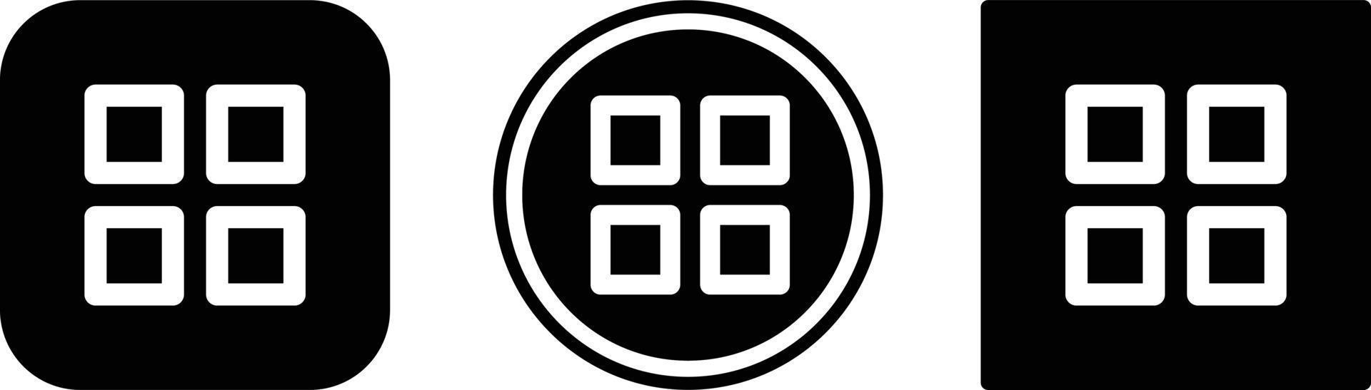 grid icon . web icon set . icons collection. Simple vector illustration.