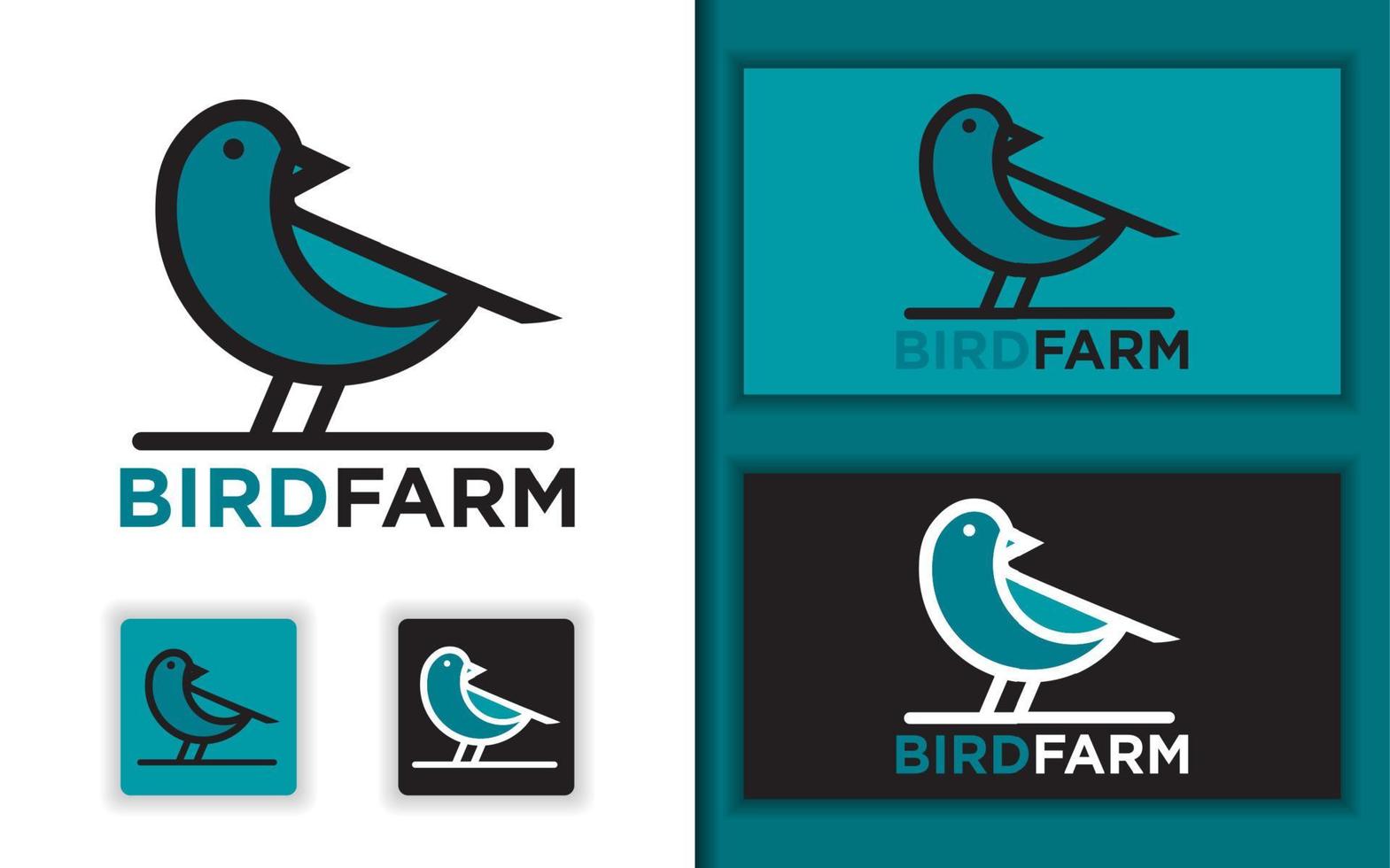 Bird concept logo design vector