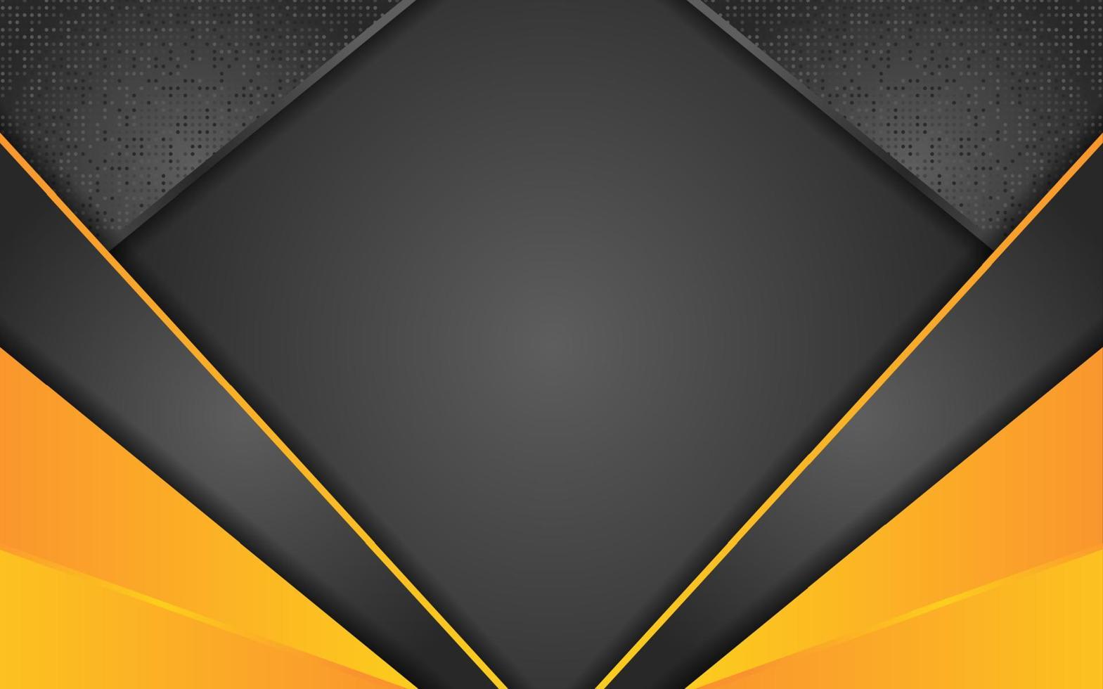 Abstract black gradient background with futuristic line gold vector