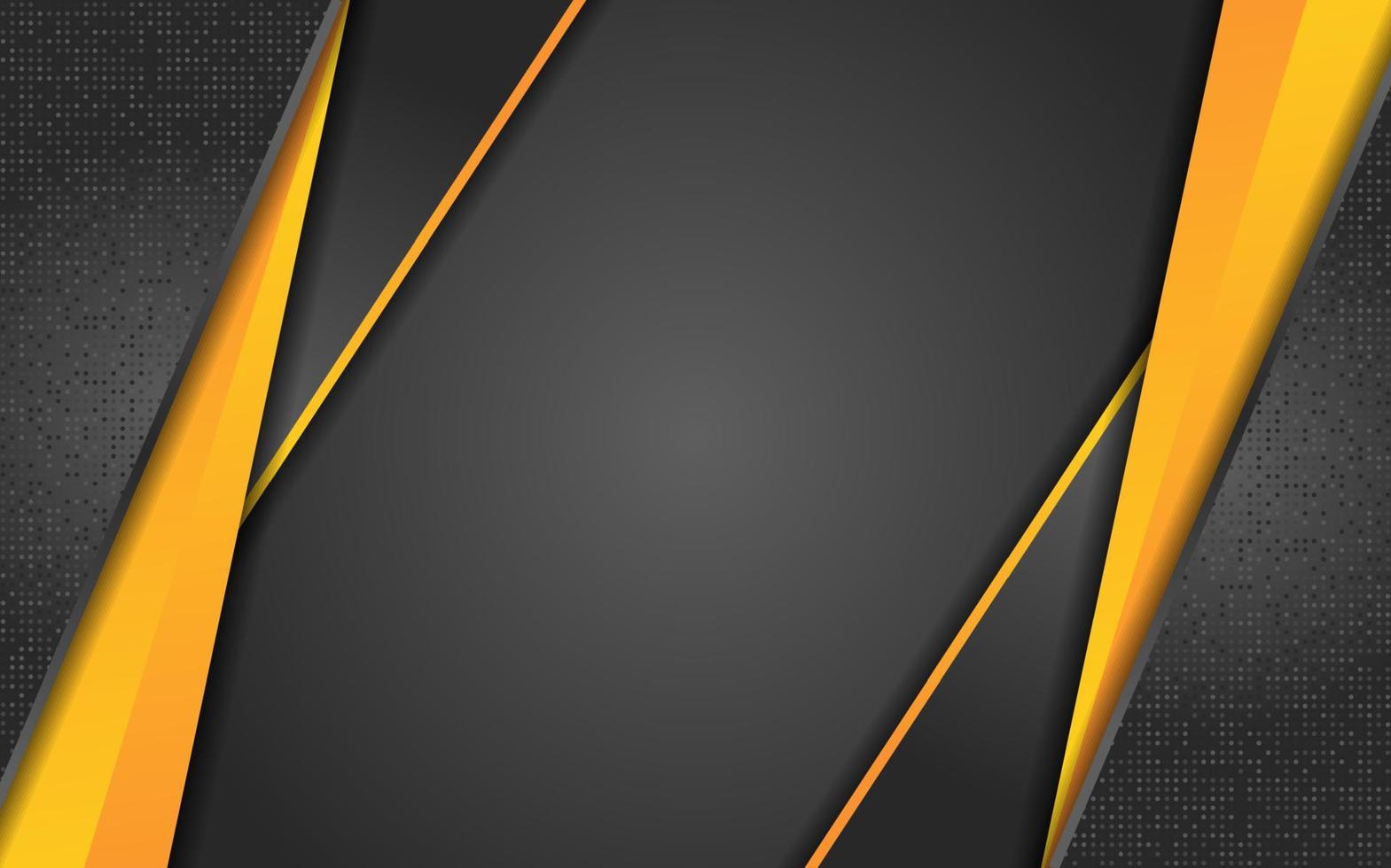 Abstract black gradient background with futuristic line gold vector