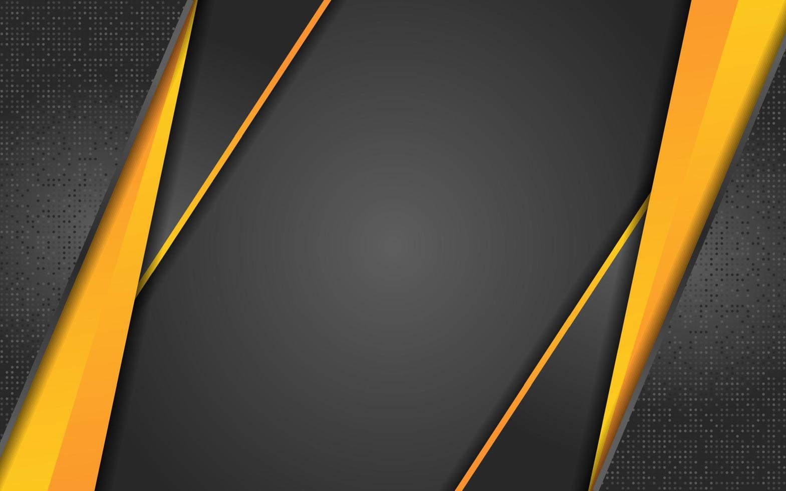 Abstract black gradient background with futuristic line gold vector