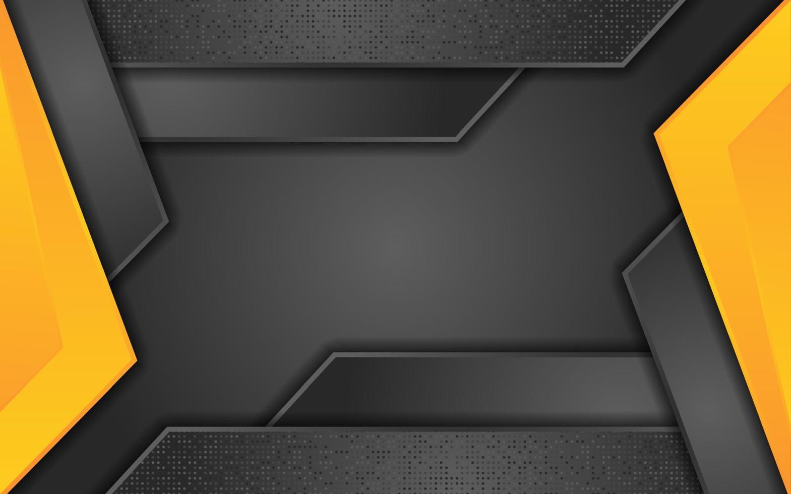 Abstract black gradient background with futuristic line gold vector